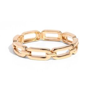 Elegant Gold Link Bracelet